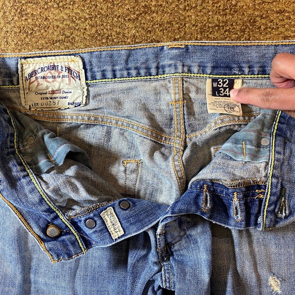 Vintage Abercrombie & Fitch low rise Blue Jeans - Picture 4 of 8